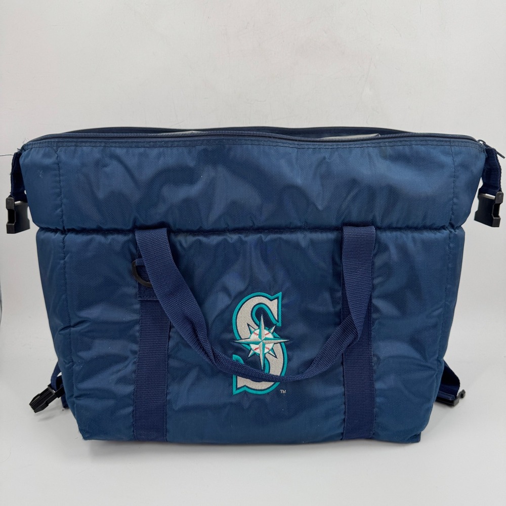 Seattle Mariners MLB Insulated Soft Sided Cooler Bag Navy Blue Logo‎ Brands